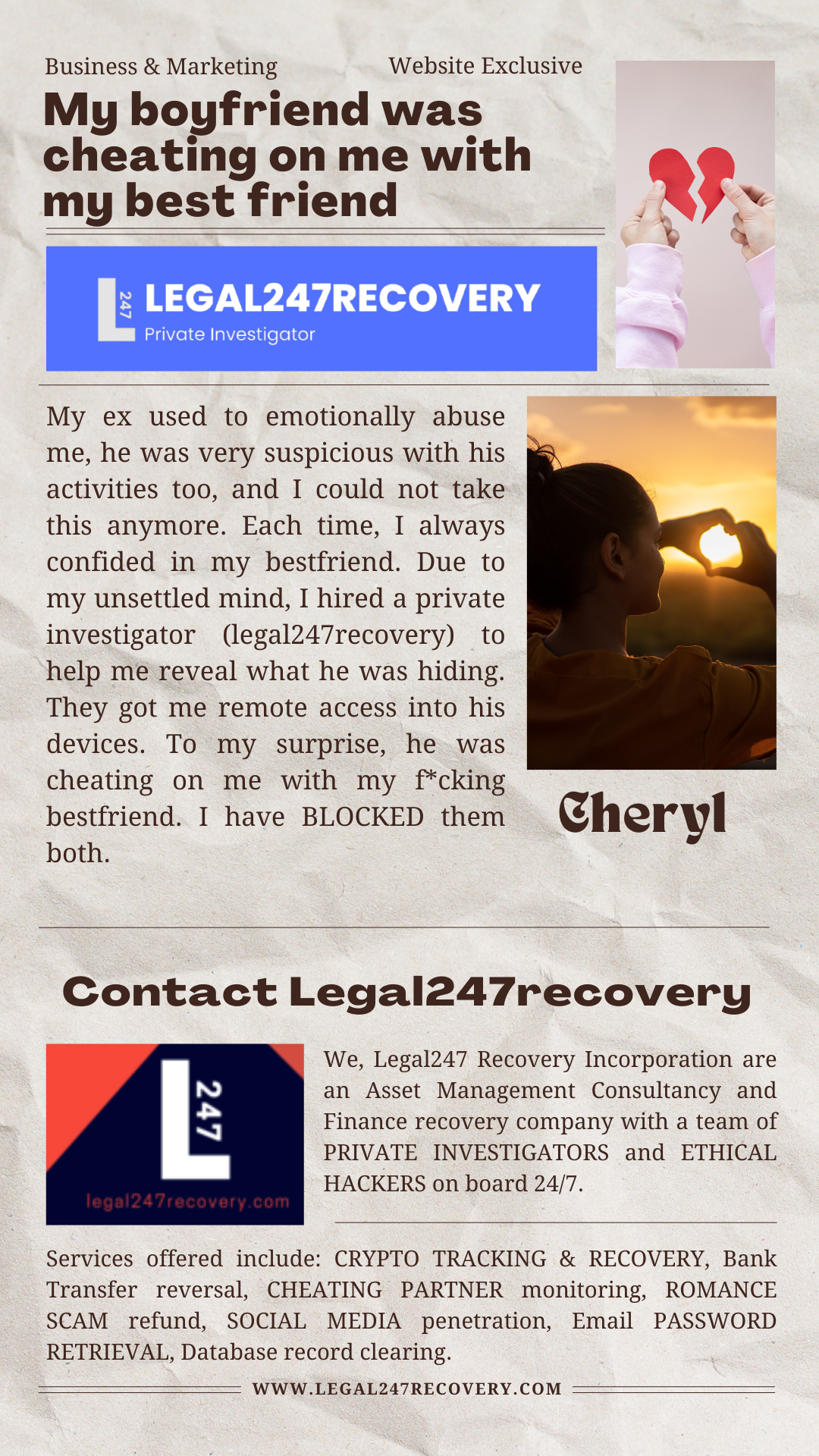 Get your money back through Legal247recovery.com